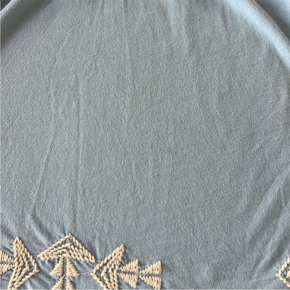 Johnny Was Floral Embroidered Short Sleeve V-Neck Top - Picture 12 of 12